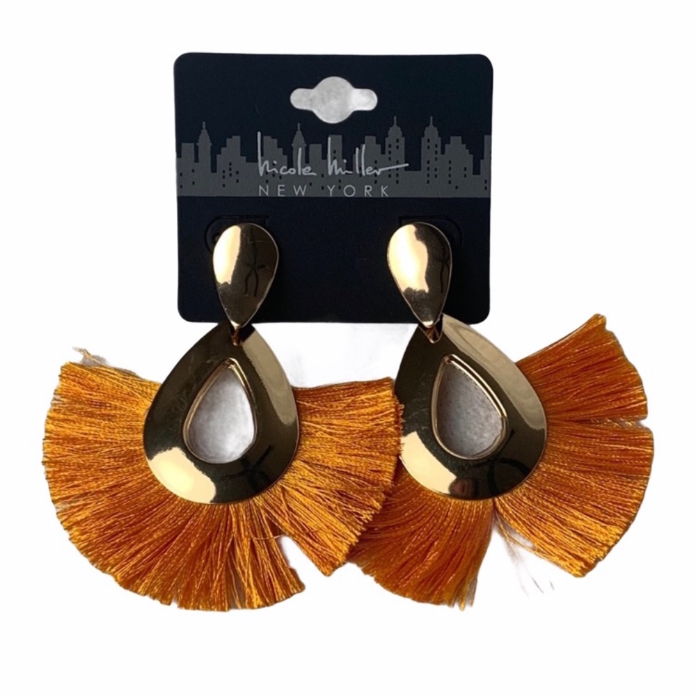 Nicole Miller fringe earrings